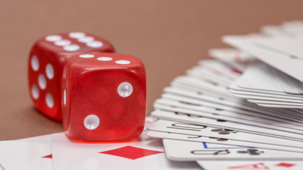 Gambling cards and cubes