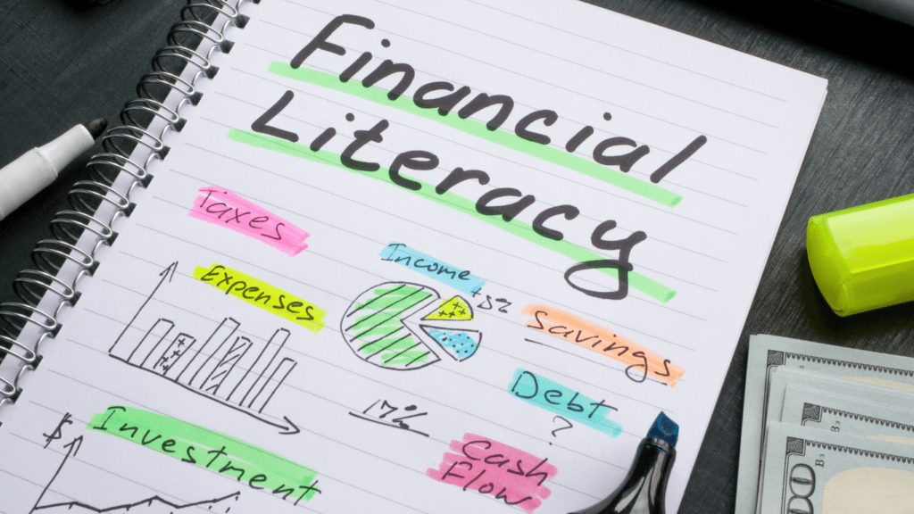 Financial literacy concept