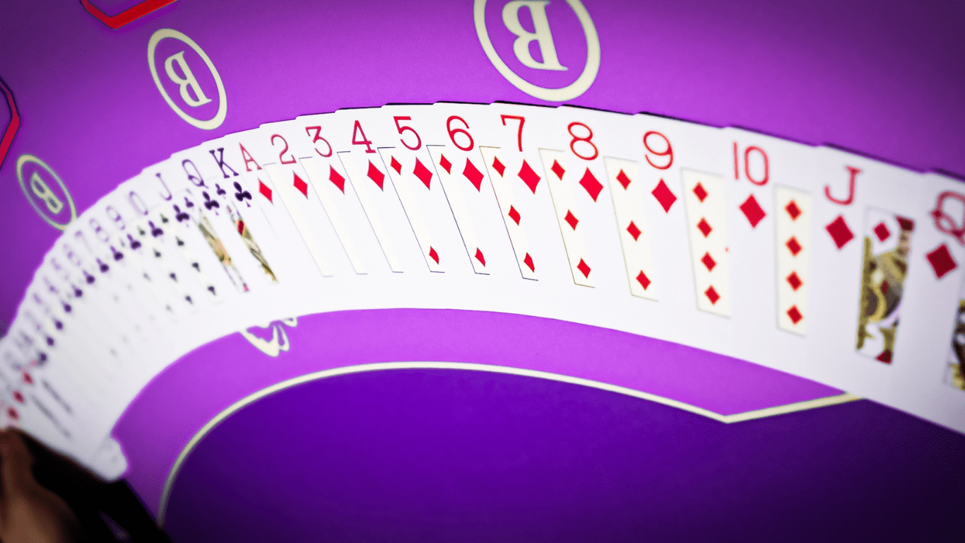 playing cards in casino game