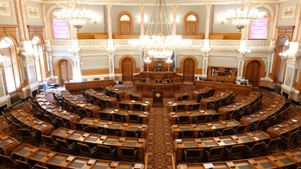 aerial shot of house of representative