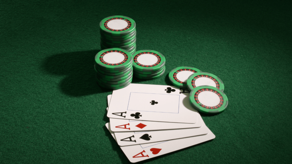 cards and poker chips