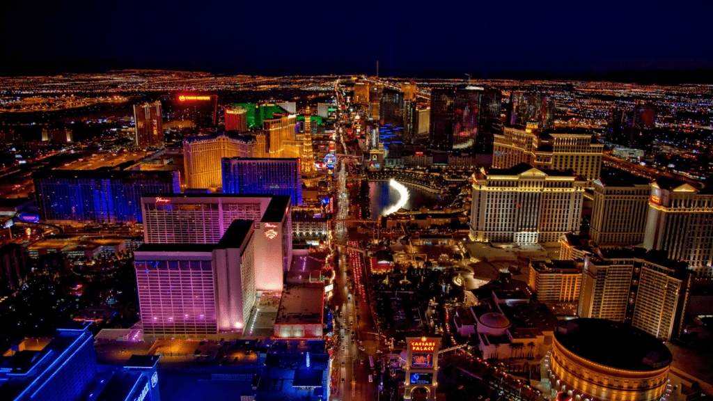 Las Vegas city at night