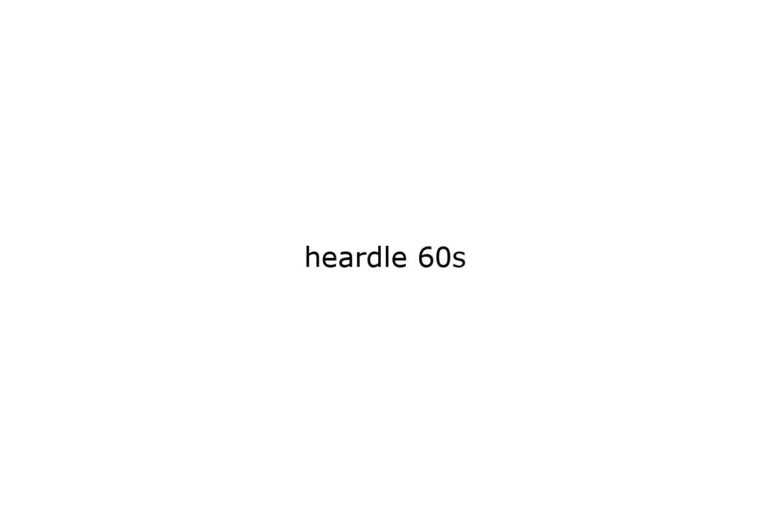 heardle-60s